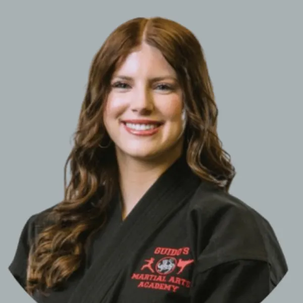Senpai Emily Albertson, certified instructor at Guido's Martial Arts Academy